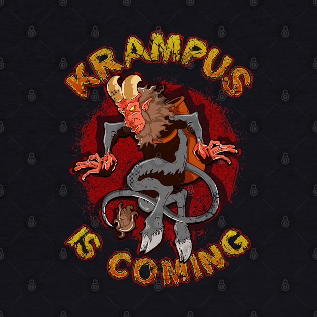 Krampus Is Coming Christmas Humor Funny by E